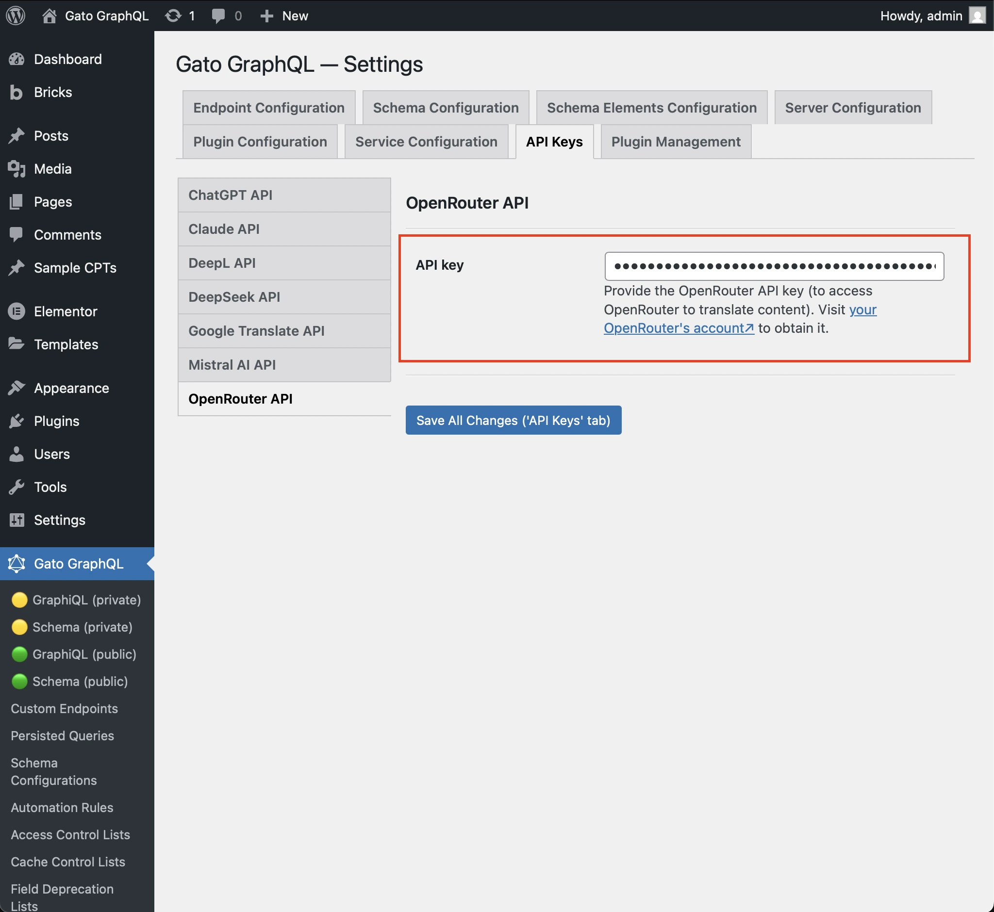 การตั้งค่า API key ของ OpenRouter