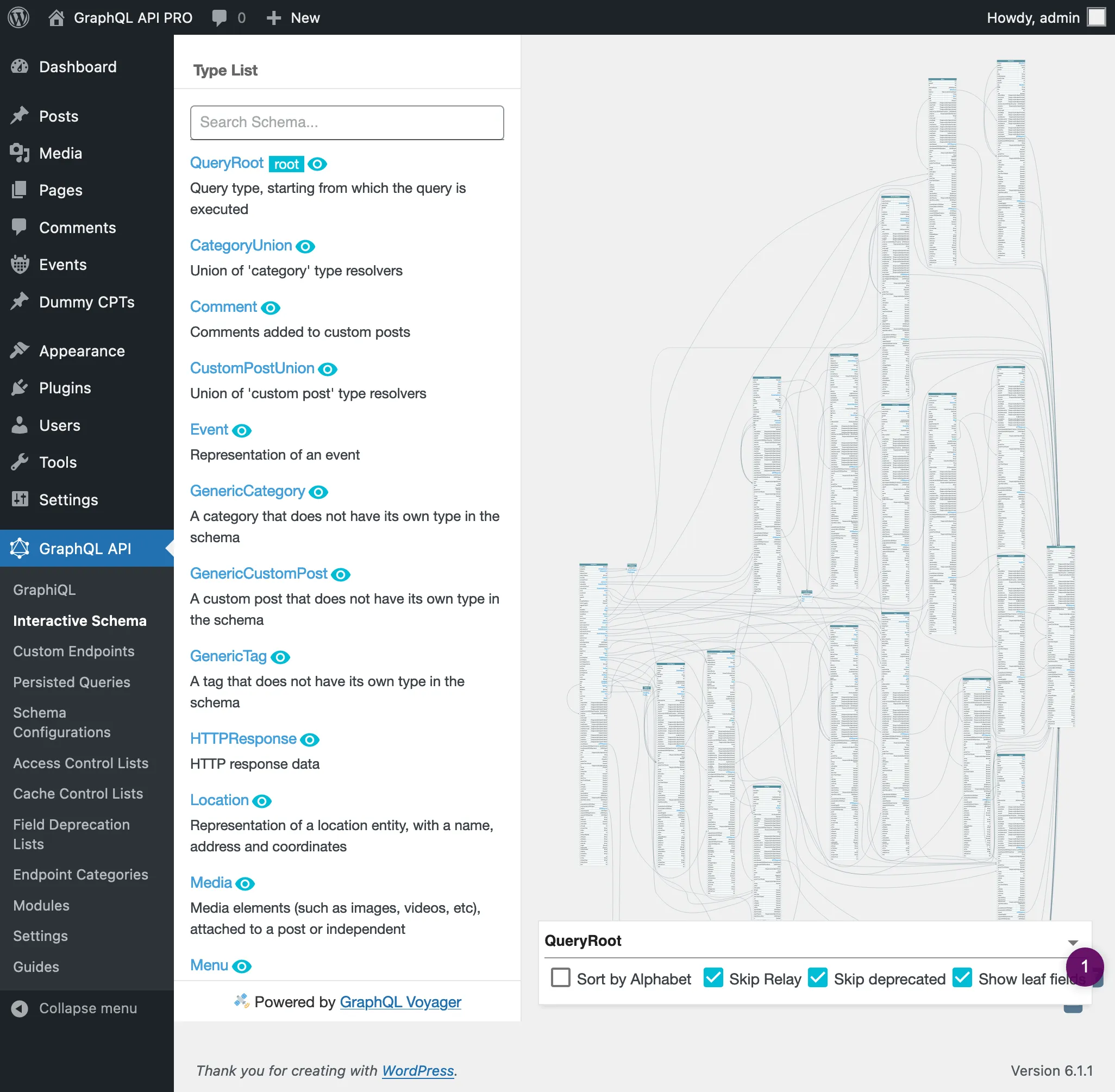 Schema ที่เปิดเผย global fields ใต้ทุก type Schema ที่เปิดเผย global fields ใต้ทุก type