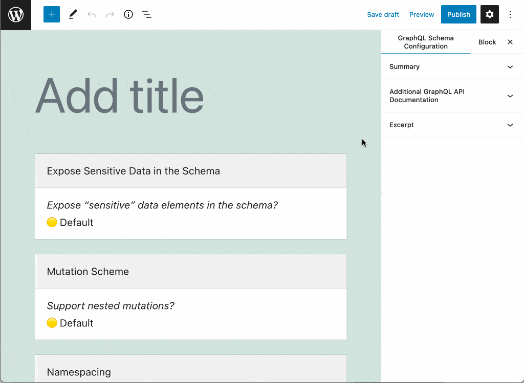 การสร้าง schema configuration ใหม่