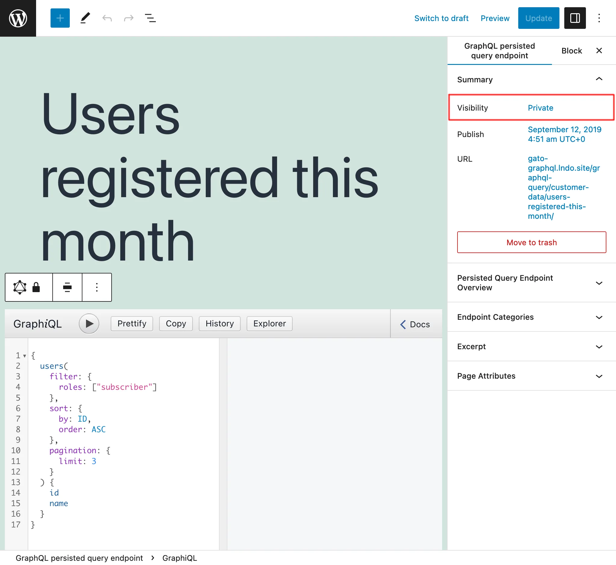 Private Persisted Query Private Persisted Query