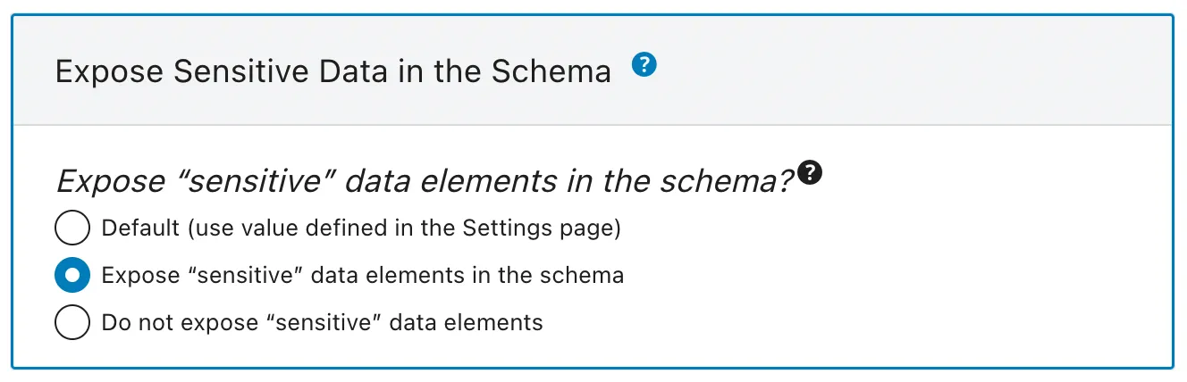 การเพิ่ม element ข้อมูล "sensitive" เข้าสู่ schema ตั้งค่าใน Schema configuration การเพิ่ม element ข้อมูล "sensitive" เข้าสู่ schema ตั้งค่าใน Schema configuration