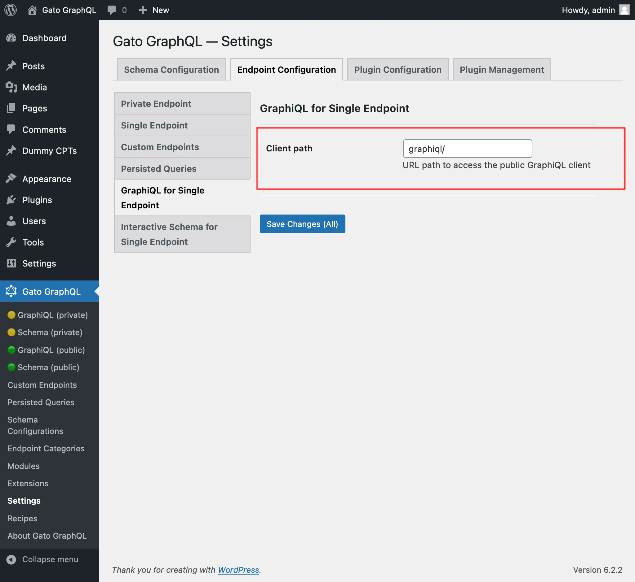 Path ไปยัง GraphiQL client