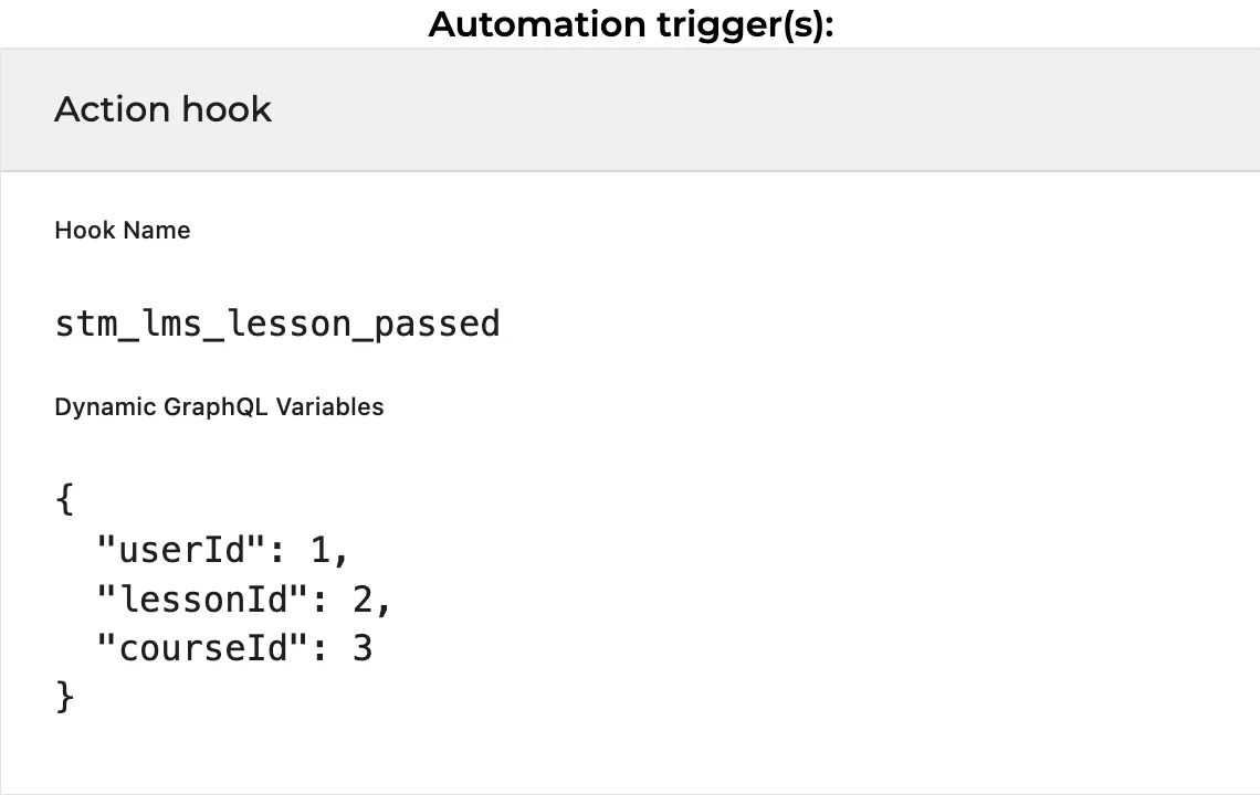 Trigger ของ Automation