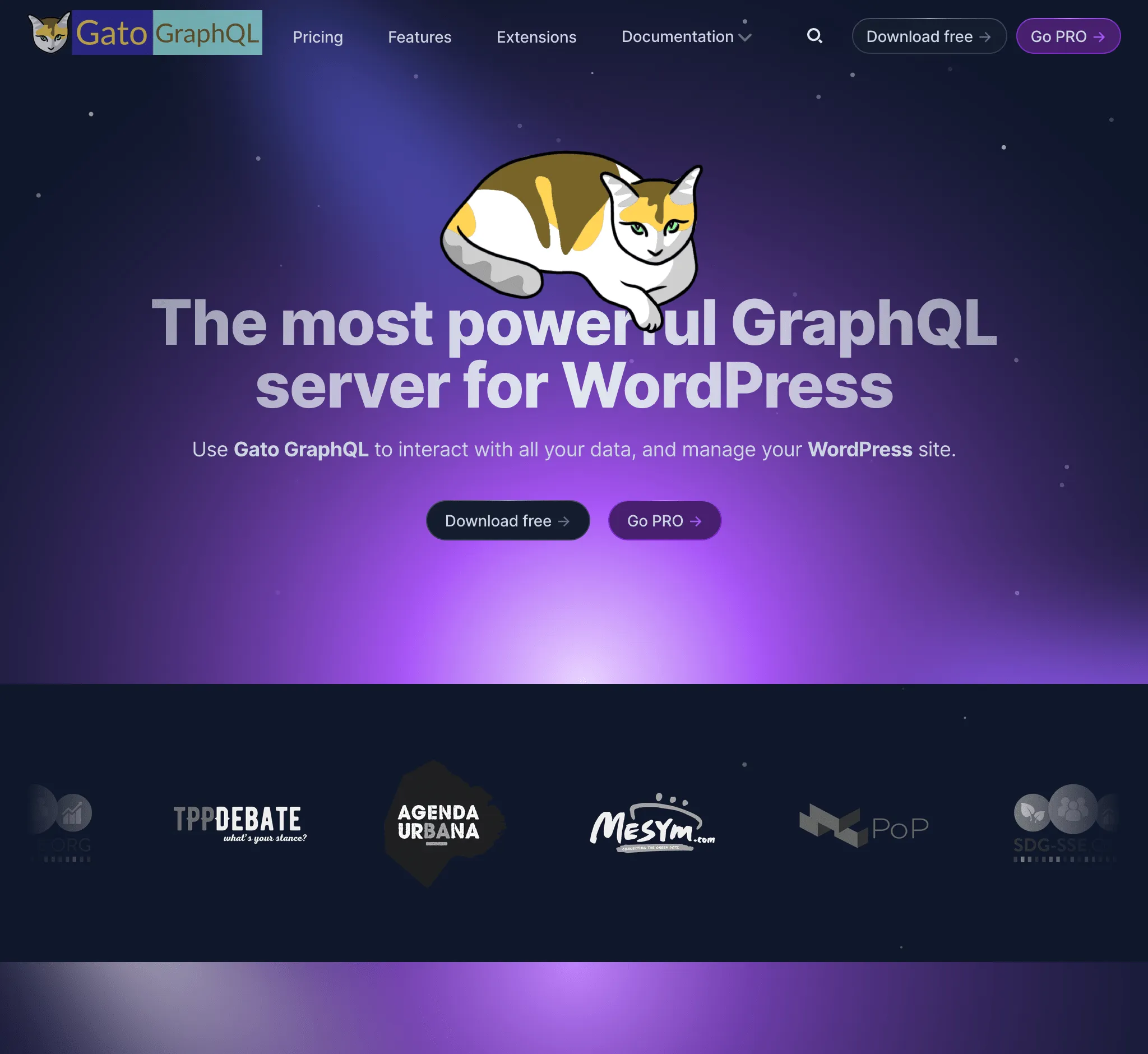 เว็บไซต์ใหม่ของ Gato GraphQL